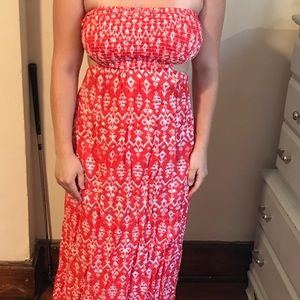Forever 21 printed maxi dress